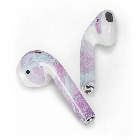 Blue and Purple Marble Apple AirPods Skin