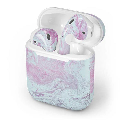 Blue and Purple Marble Apple AirPods Skin