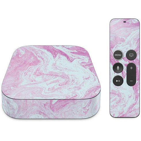 Blue and Purple Marble Apple TV Skin