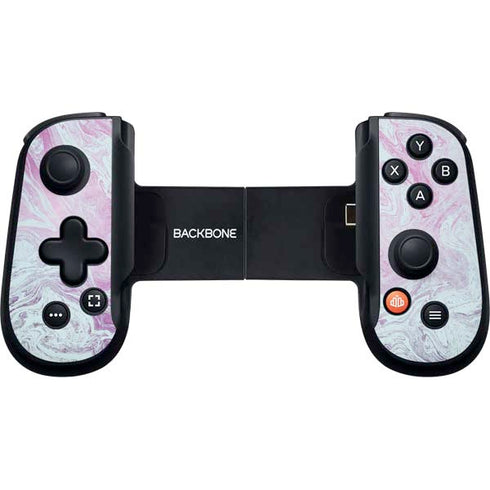Blue and Purple Marble Backbone One for iPhone Game Controller Skin
