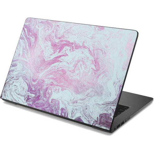 Blue and Purple Marble Dell Chromebook Skin