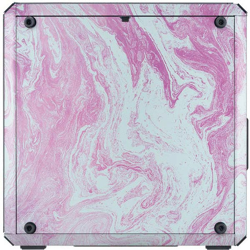 Blue and Purple Marble Cooler Master MasterBox Q300L Mini Tower Skin