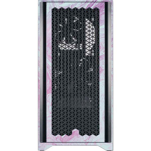 Blue and Purple Marble Corsair 4000D Tempered Glass Mid-Tower ATX Case Skin