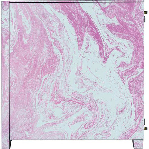Blue and Purple Marble Corsair 4000D Tempered Glass Mid-Tower ATX Case Skin