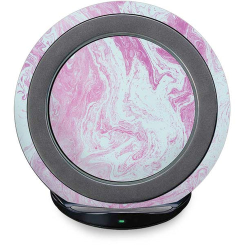Blue and Purple Marble Fast Charge Wireless Charging Stand Skin
