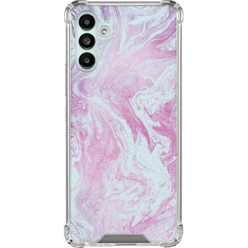 Blue and Purple Marble Galaxy A13 5G Clear Case