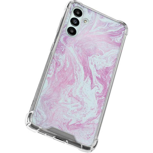Blue and Purple Marble Galaxy A13 5G Clear Case