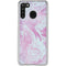 Blue and Purple Marble Galaxy A21 Clear Case
