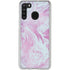 Blue and Purple Marble Galaxy A21 Clear Case