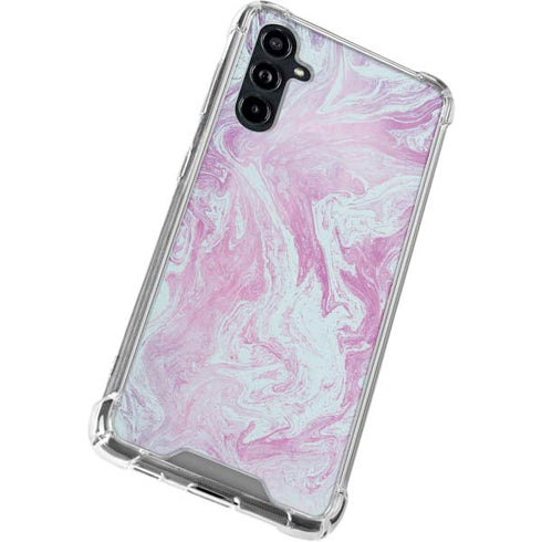 Blue and Purple Marble Galaxy A54 5G Clear Case