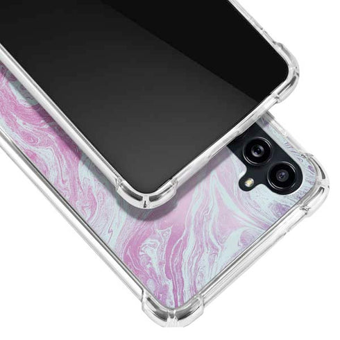 Blue and Purple Marble Galaxy A54 5G Clear Case