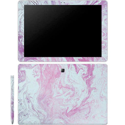 Blue and Purple Marble Galaxy Book 12in Skin