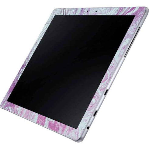 Blue and Purple Marble Galaxy Book 12in Skin