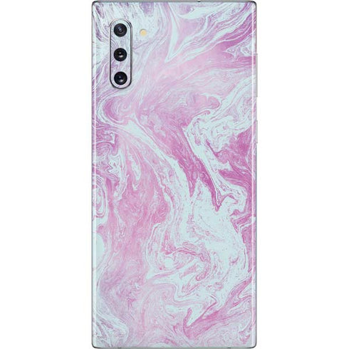 Blue and Purple Marble Galaxy Note 10 Skin