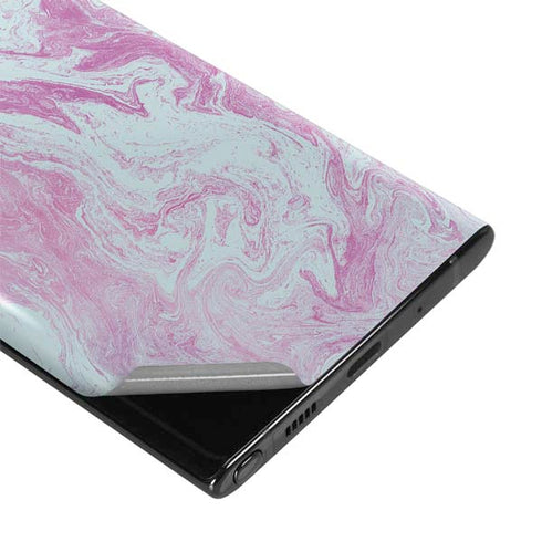 Blue and Purple Marble Galaxy Note 10 Skin