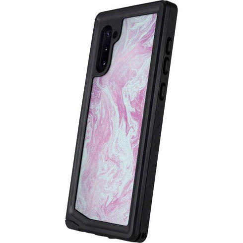 Blue and Purple Marble Galaxy Note 10 Waterproof Case