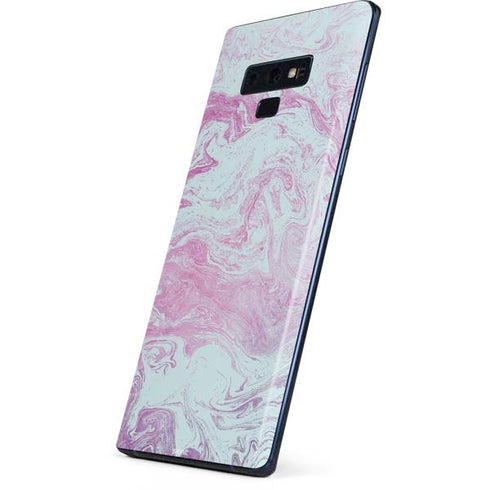 Blue and Purple Marble Galaxy Note 9 Skin