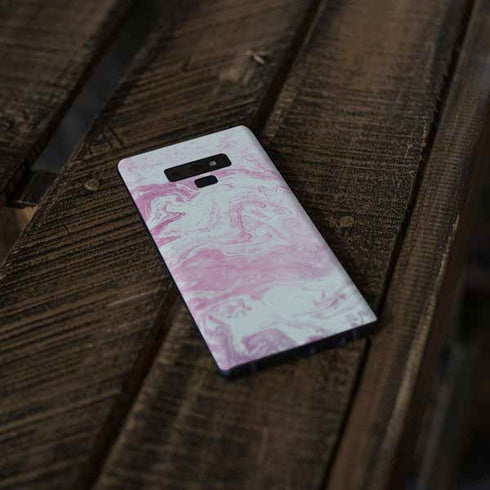 Blue and Purple Marble Galaxy Note 9 Skin
