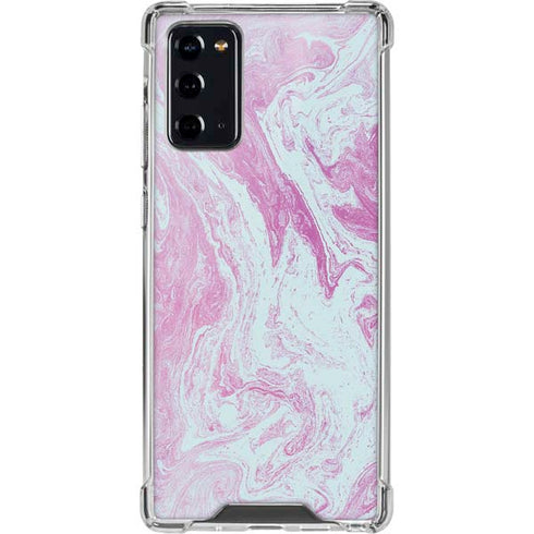 Blue and Purple Marble Galaxy Note20 5G Clear Case