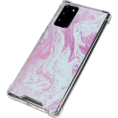 Blue and Purple Marble Galaxy Note20 5G Clear Case