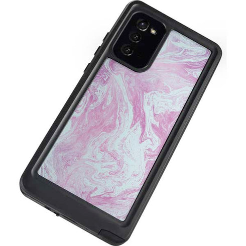 Blue and Purple Marble Galaxy Note20 5G Waterproof Case