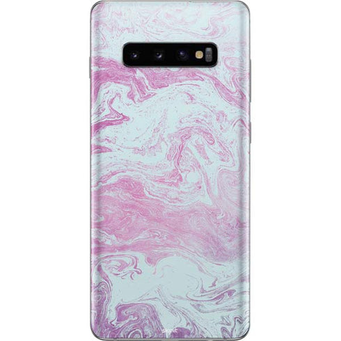 Blue and Purple Marble Galaxy S10 Plus Skin