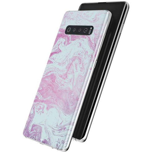 Blue and Purple Marble Galaxy S10 Plus Skin