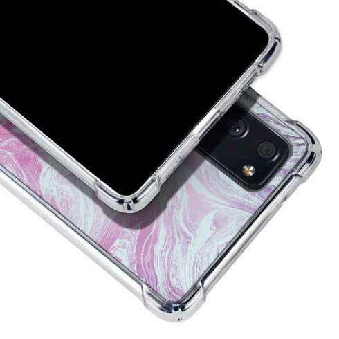 Blue and Purple Marble Galaxy S20 FE Clear Case