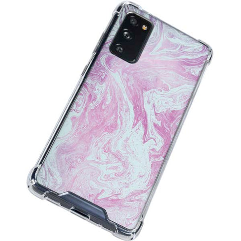 Blue and Purple Marble Galaxy S20 FE Clear Case