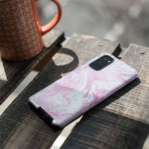 Blue and Purple Marble Galaxy S20 Pro Case