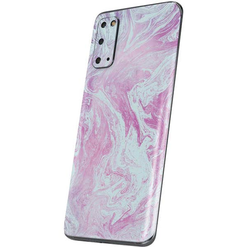Blue and Purple Marble Galaxy S20 Skin