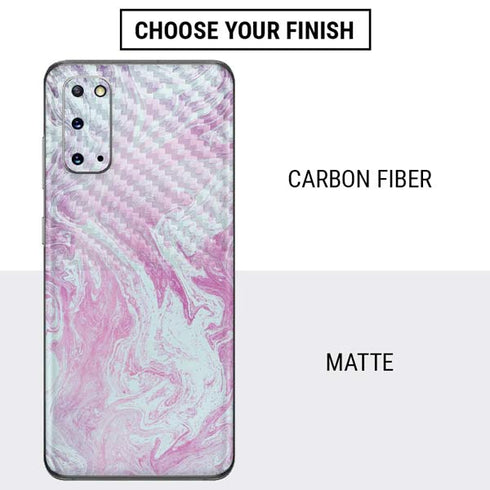 Blue and Purple Marble Galaxy S20 Skin