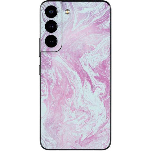 Blue and Purple Marble Galaxy S22 Skin