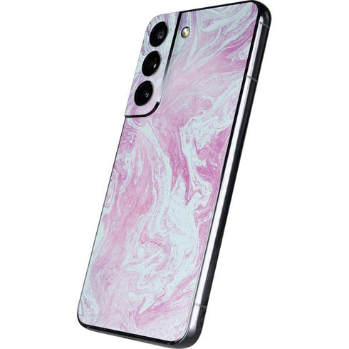 Blue and Purple Marble Galaxy S22 Skin