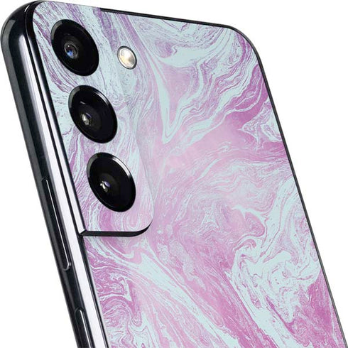 Blue and Purple Marble Galaxy S22 Skin