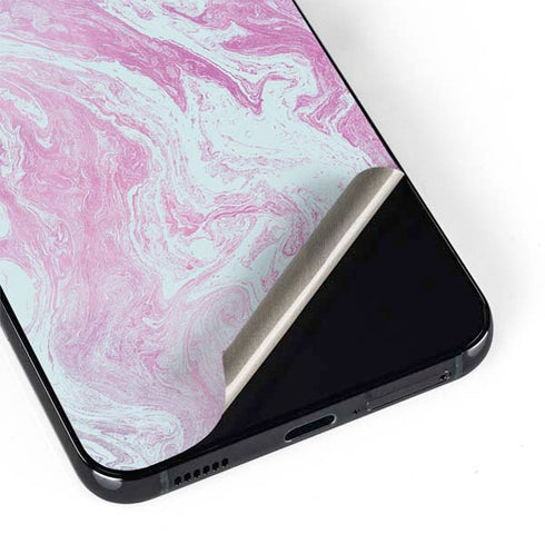 Blue and Purple Marble Galaxy S22 Skin