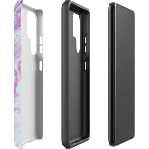 Blue and Purple Marble Galaxy S22 Ultra Pro Case