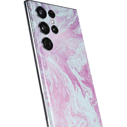 Blue and Purple Marble Galaxy S22 Ultra Skin