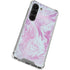 Blue and Purple Marble Galaxy S23 Clear Case