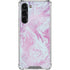 Blue and Purple Marble Galaxy S23 Plus Clear Case