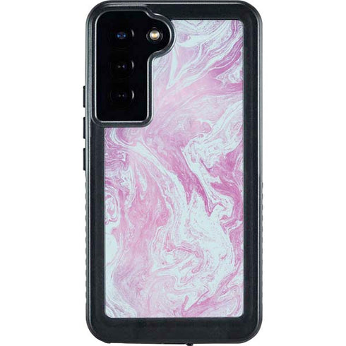 Blue and Purple Marble Galaxy S23 Plus Waterproof Case