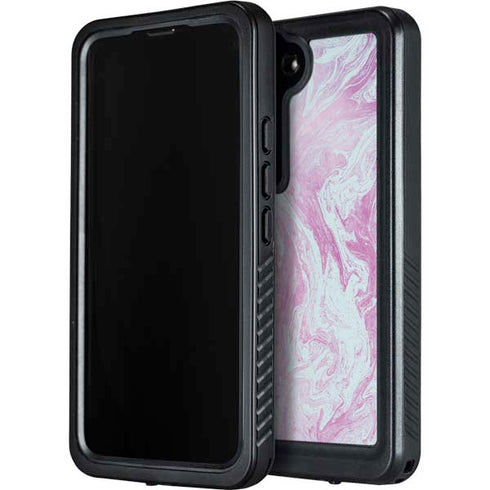 Blue and Purple Marble Galaxy S23 Plus Waterproof Case