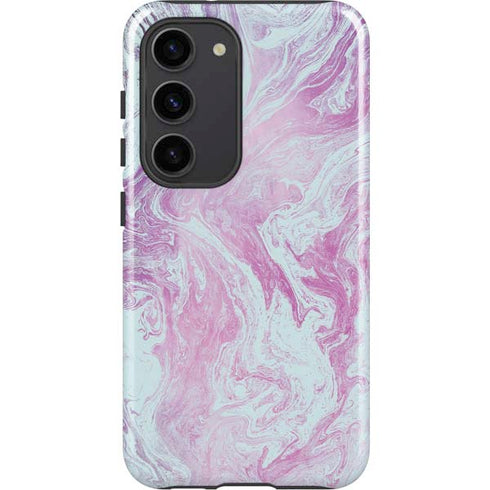 Blue and Purple Marble Galaxy S23 Pro Case