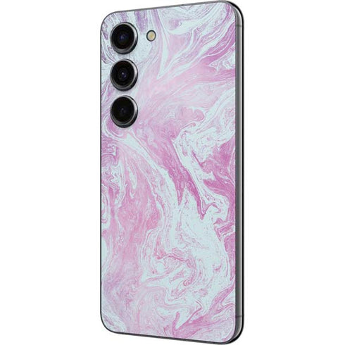 Blue and Purple Marble Galaxy S23 Skin