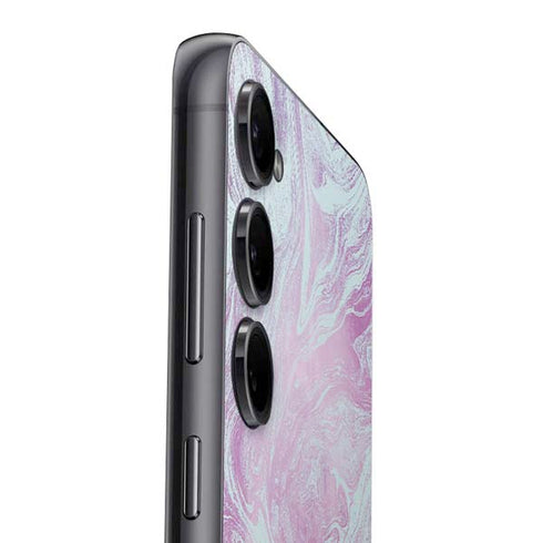 Blue and Purple Marble Galaxy S23 Skin