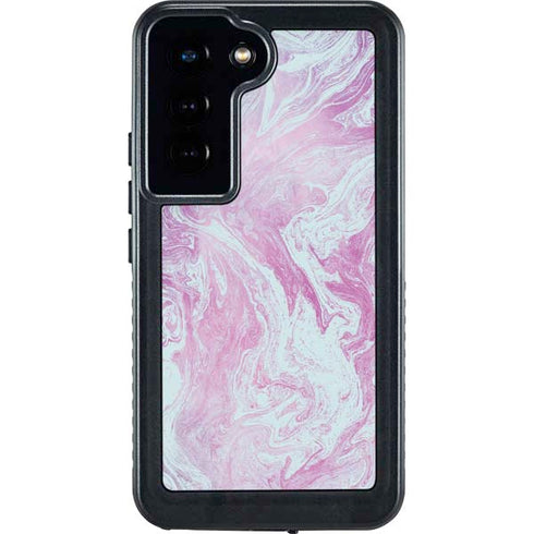 Blue and Purple Marble Galaxy S23 Waterproof Case