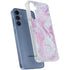 Blue and Purple Marble Galaxy S24 Clear Case