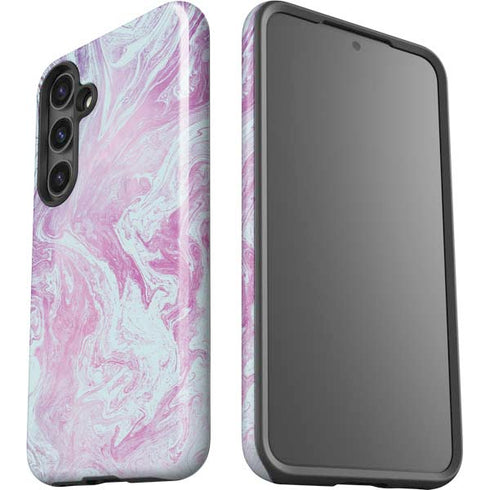 Blue and Purple Marble Galaxy S24 Plus Impact Case