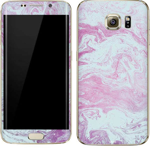 Blue and Purple Marble Galaxy S7 Edge Skin