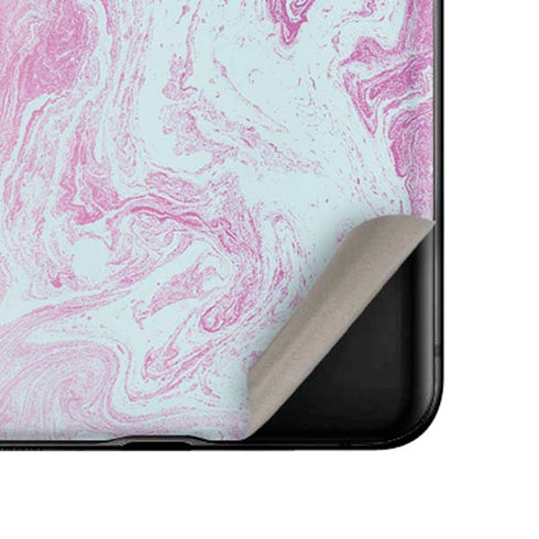 Blue and Purple Marble Galaxy Z Flip Skin